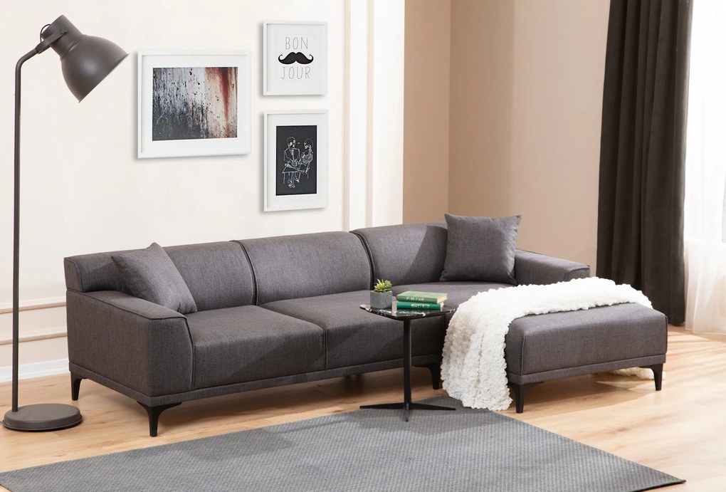 Canapea de colț Petra R Corner - Anthracite