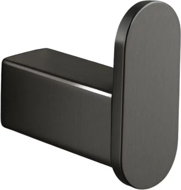 Cuier simplu Balneo Qarx finisaj Gun Metal mat