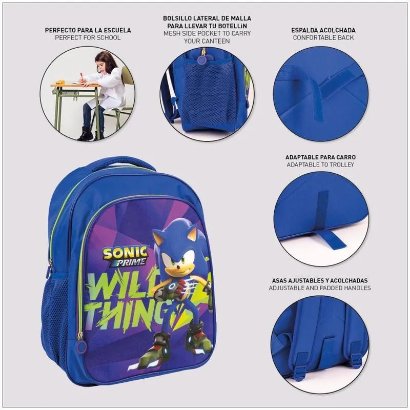 Sonic Ariciul Ghiozdan școlar Wild Thing, 41 cm