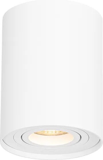 Set de 4 spoturi moderne de plafon albe, rotative și înclinabile - Rondoo Up