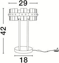 Veioza/Lampa de masa LED design elegant KEZO