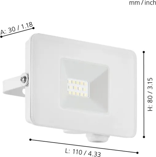 Eglo 33152 - Proiector LED FAEDO 3 LED/10W/230V