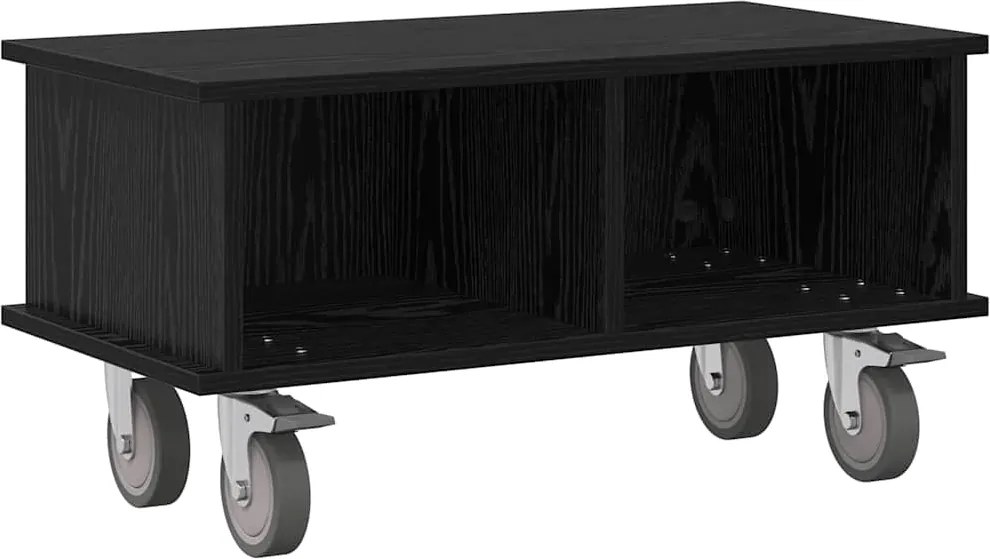 vidaXL Support TV Stejar Negru 68,5 x 35 x 35 cm Lemn compozit