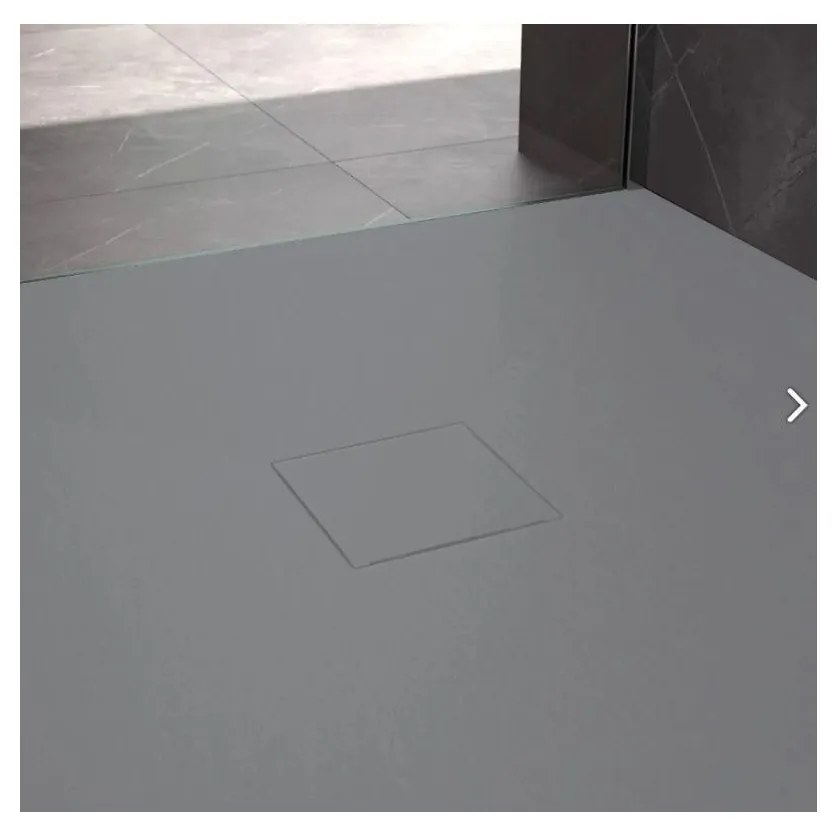 Rea Magnum Grey cadita de dus dreptunghiulara x80 cm gri REA-K4107