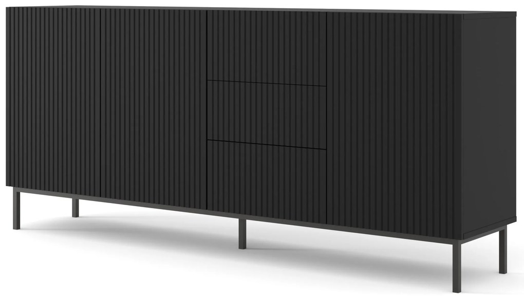 Comodă 3D3S 200 Rowanna (Negru). 1125009