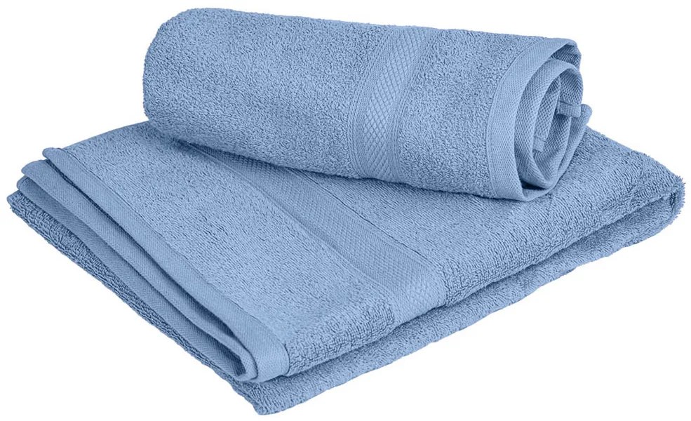 1x prosop de baie CLARYSSE ELEGANCE 70x140 cm + 1x prosop CLARYSSE 60x110 cm 100% bumbac, albastru