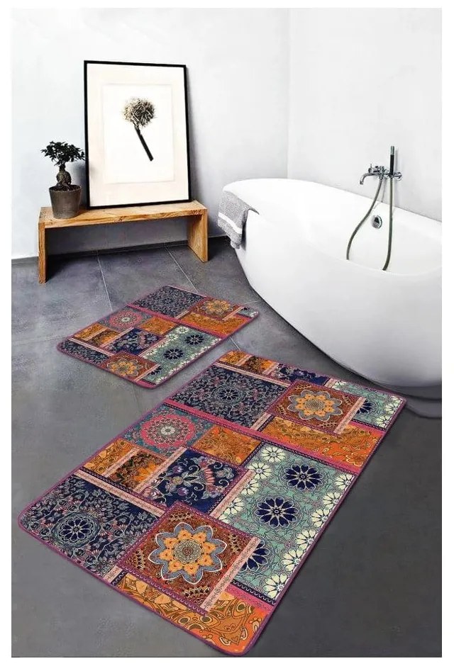 Covorașe de baie 2 buc. din catifea 60x100 cm – Mila Home