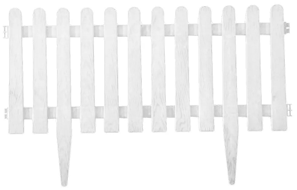 Gardulet ornamental pentru terasa/gradina, 55x34 cm, alb, polipropilena