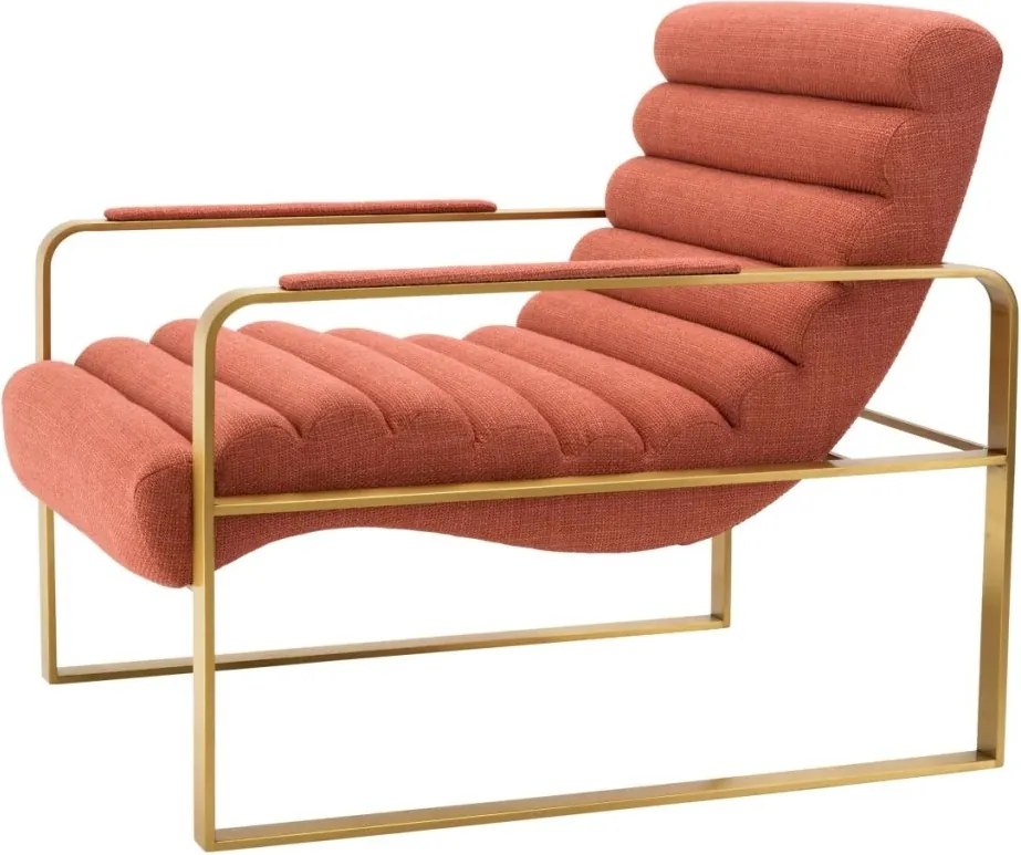 Fotoliu elegant design LUX Olsen, scalea orange