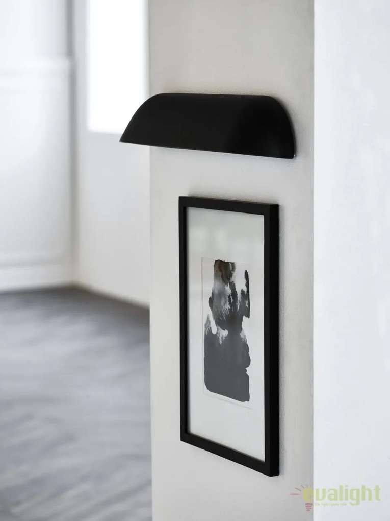 Aplica de perete LED pentru iluminat exterior cu protectie IP44 FRONT 36 neagra 84091003 DFTP