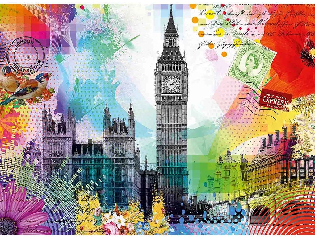 PUZZLE CARTE POSTALA PARIS, 500 PIESE - RAVENSBURGER (RVSPA16986)