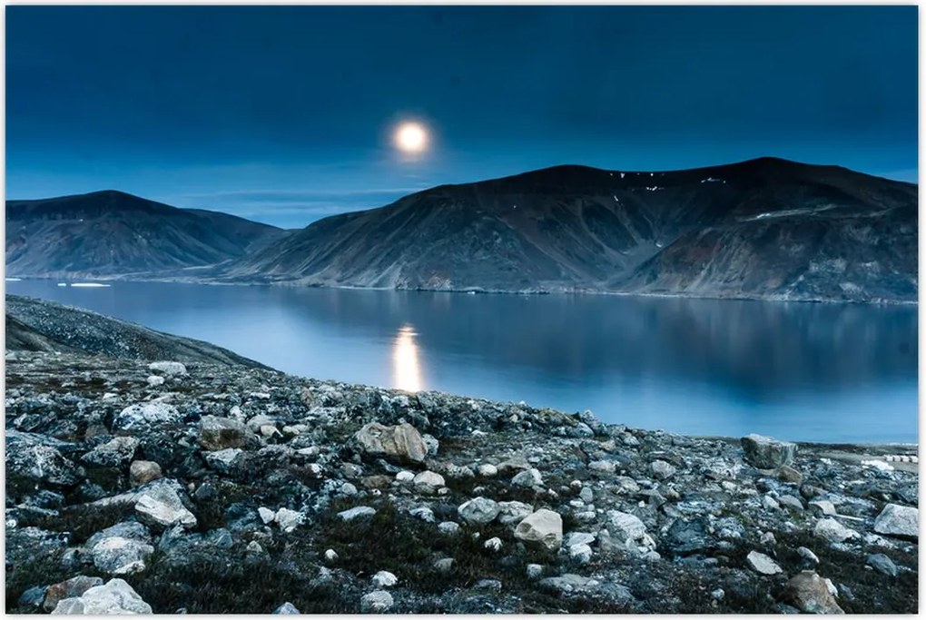 Tablou - Islanda noaptea (90x60 cm)