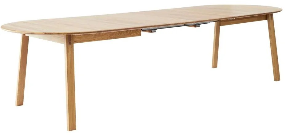 Masă de dining extensibilă din lemn de stejar cu blat suplimentar 100x220 cm Amalfi – Hammel Furniture
