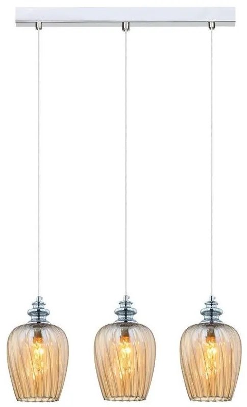 Lustră pe cablu Searchlight MDM2286/3BCR PIRITA 3xE14/40W/230V