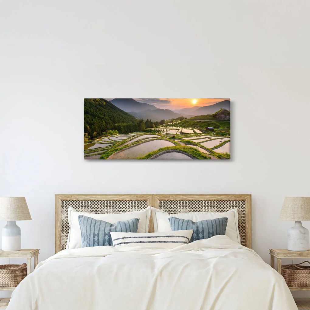 Tablou - Terase de orez (120x50 cm)