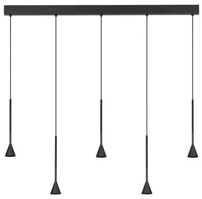Lustra LED dimabila suspendata NET negru
