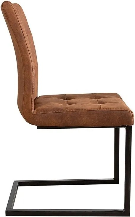 Set de 2 scaune design industrial style, Oxford coniac A-36961 VC