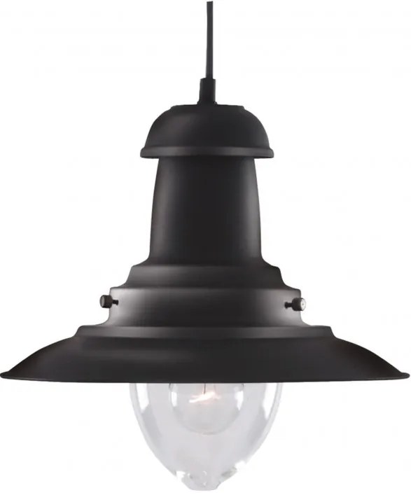Lustra / Pendul stil industrial Fisherman negru 4301BK SRT