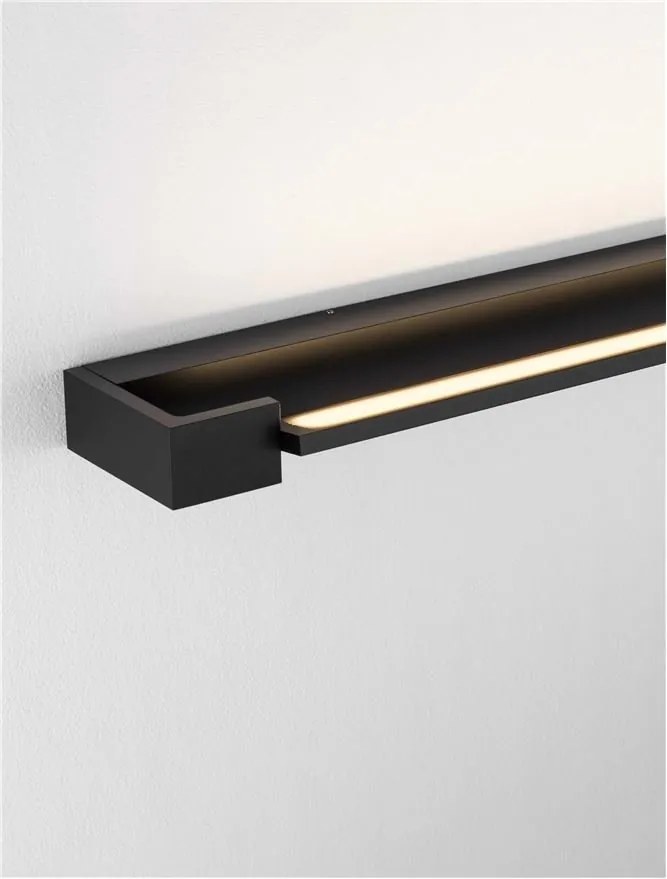Aplica LED ambientala directionabila pentru baie/exterior IP44 PARK negru
