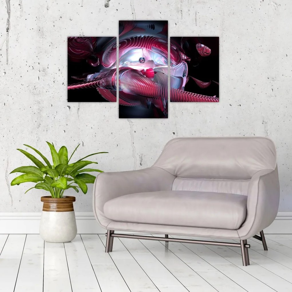 Tablou - Abstracție, viermi spațiali (90x60 cm)