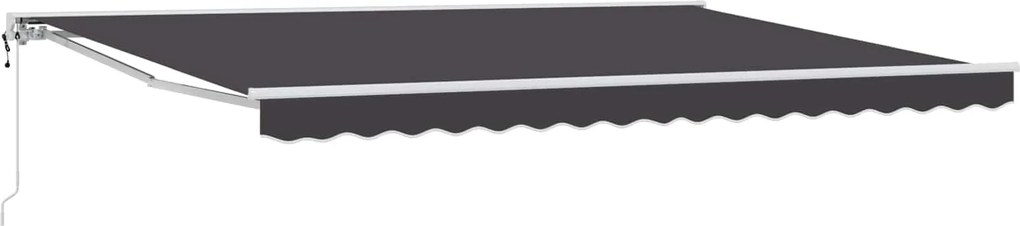 vidaXL Cort electric retractabil Antracit 4,5 × 3 m