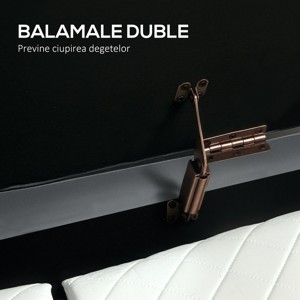 HOMCOM Bancă de Depozitare pentru Intrare Ovală 72L cu Design Scanalat, Capac Ridicabil și Șezut Capitonat, Bancă de la Capătul Patului Pouf în Catifea și Picioare de Lemn de Pin, 108x44x43.5 cm, Gri | Aosom Romania