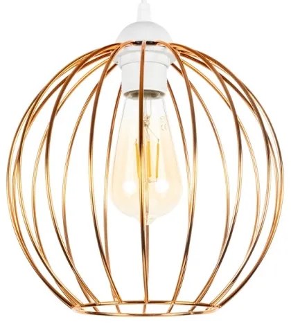 Lustră pe cablu MATT 3xE27/60W/230V albă/cupru