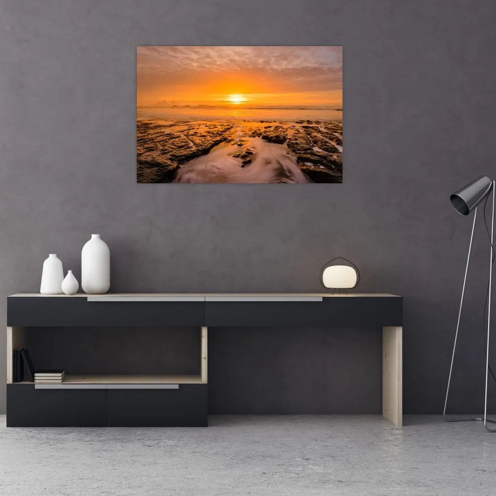 Tablou cu apus de soare (90x60 cm)