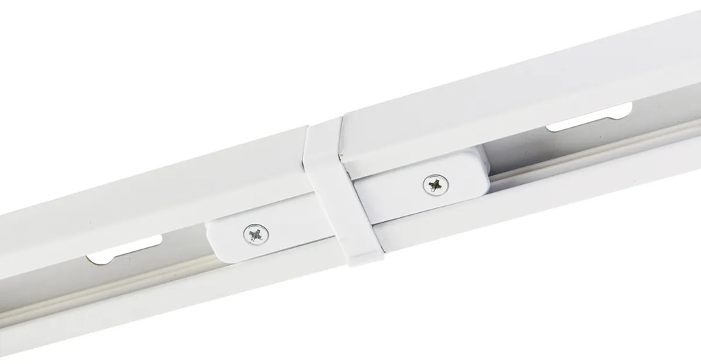 Sistem modern de iluminat pe șine cu 6 spoturi albe monofazate 200cm - Iconic Jeana