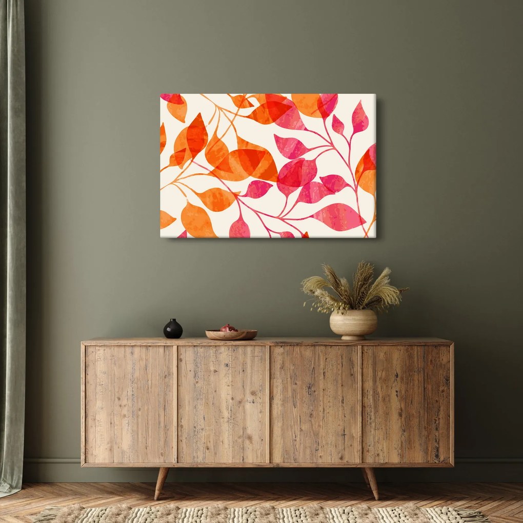 Tablou - Frunze portocalii (90x60 cm)