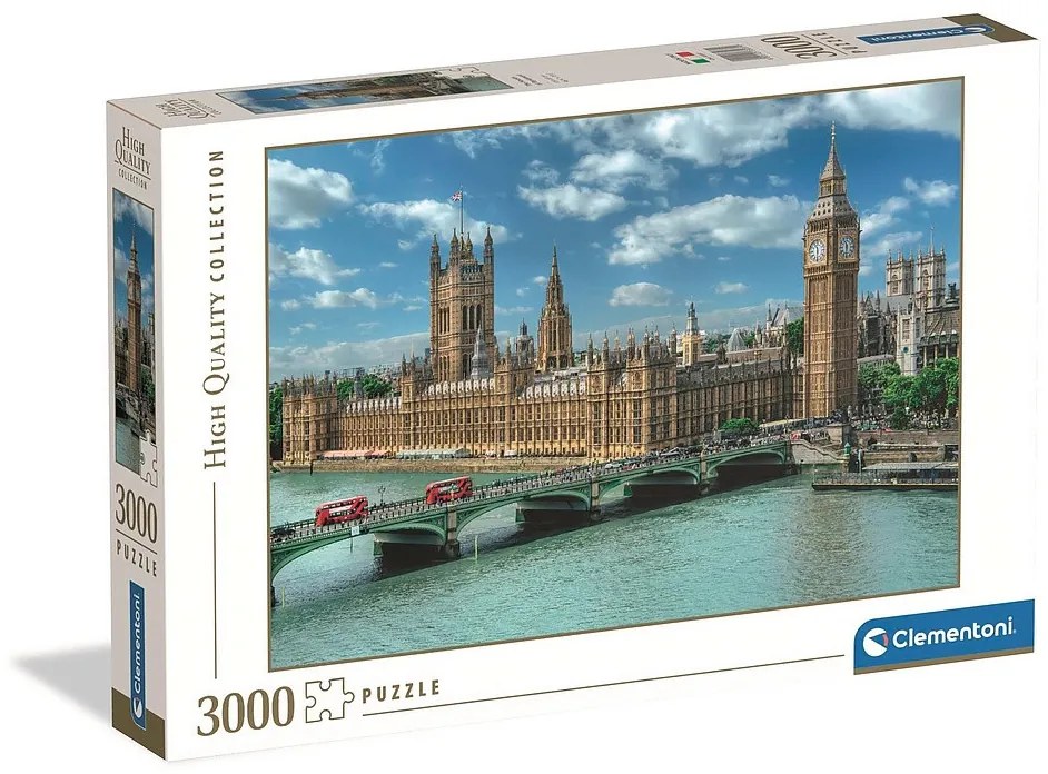 Orașe The House of Parliament Puzzle London 3000 de piese Clementoni