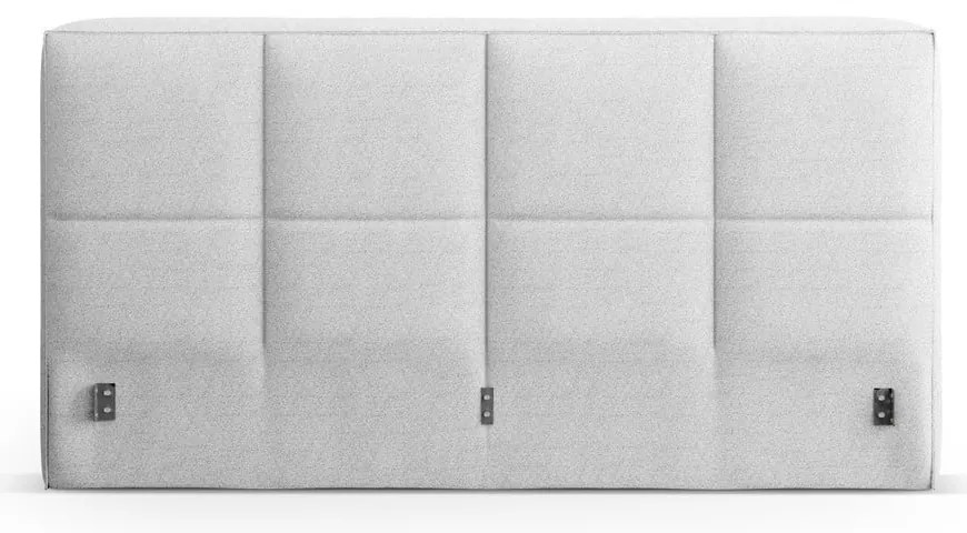 Tăblie de pat gri deschis tapițată 209x100 cm Darren – Micadoni