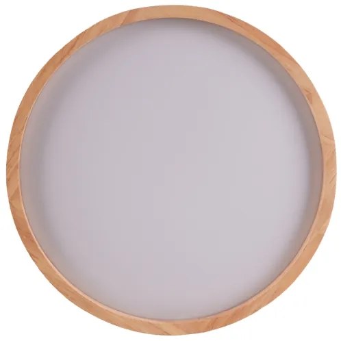 Plafonieră LED pentru baie, 12 W, 230 V, Ø 27 cm, IP44, stejar