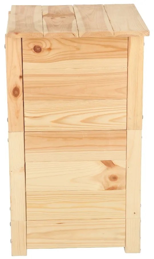 Coș pentru compost în culoare naturală Worm – Esschert Design