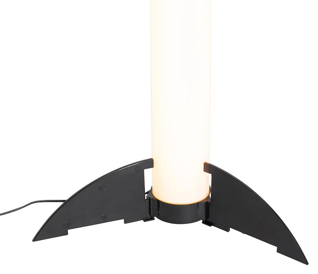 Lampa de podea neagra reglabila in Kelvin cu telecomanda - Bomba