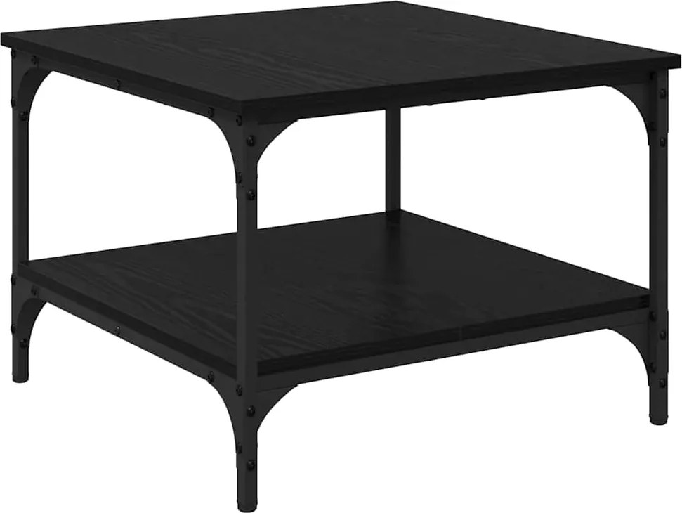vidaXL Masă de cafea Stejar Negru 55 x 55 x 40 cm Lemn compozit