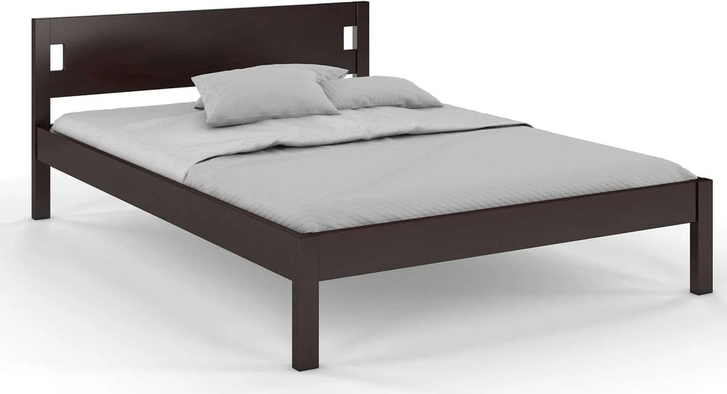 Pat lemn masiv Axel Pin Personalizabil - 140x200, Wenge