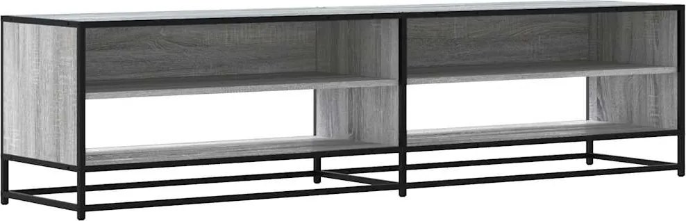 vidaXL Comodă TV, gri sonoma, 180,5x40x46 cm, lemn compozit