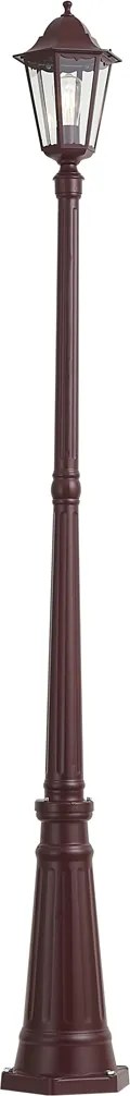 Felinar clasic de exterior roșu închis 213cm IP44 - Havana