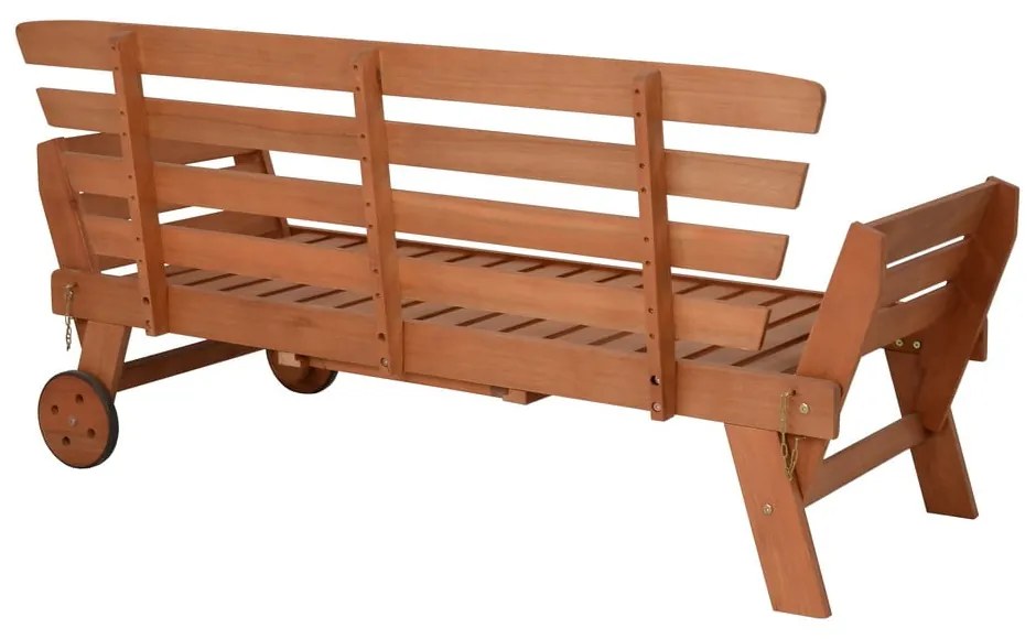 Bancă de grădină maro din lemn masiv Rincon – Garden Pleasure