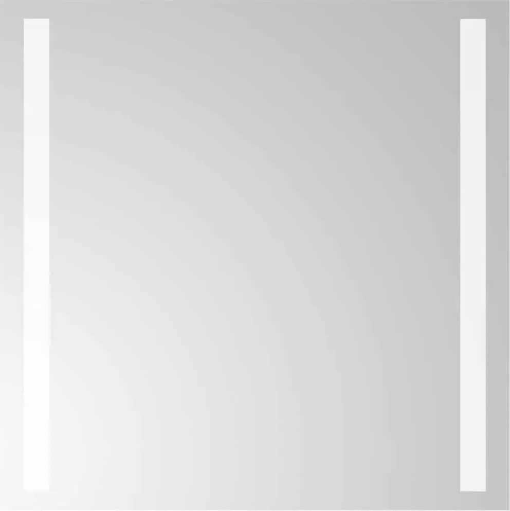 vidaXL Oglindă de baie cu LED, 40x40 cm