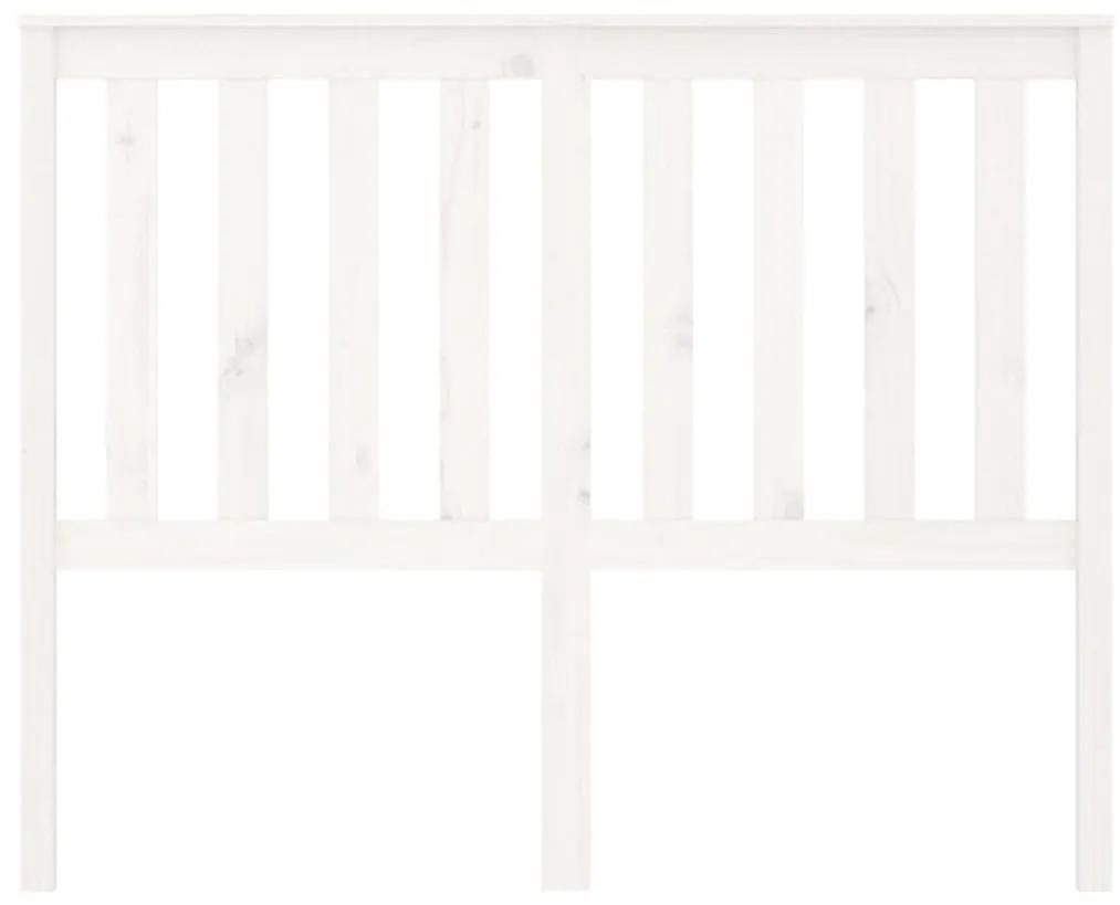 Tablie de pat, alb, 146x6x101 cm, lemn masiv de pin Alb, 146 x 6 x 101 cm, 1