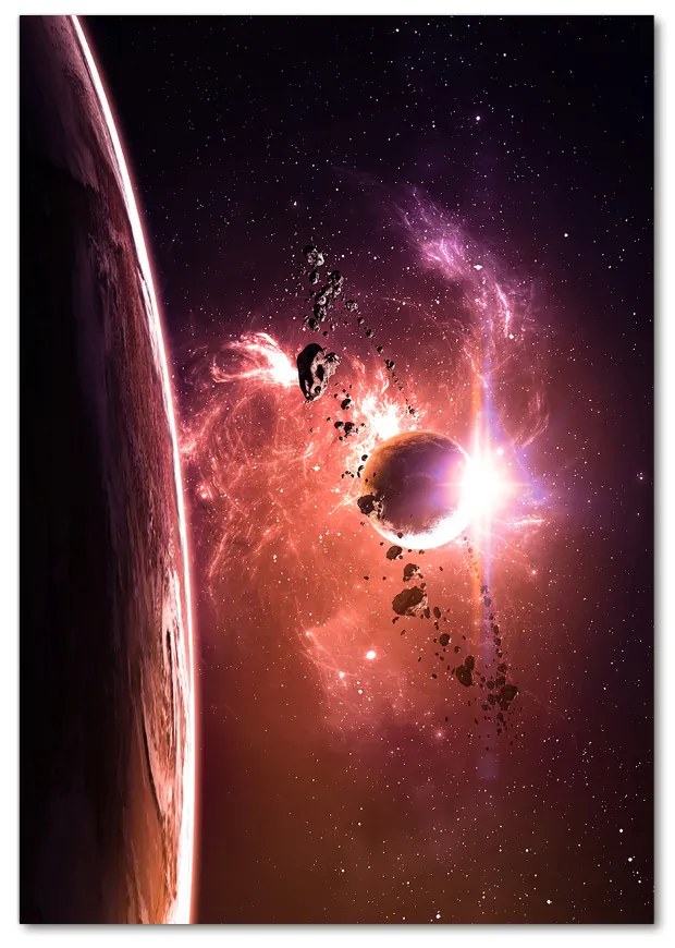 Tablou pe pe sticlă Galaxie