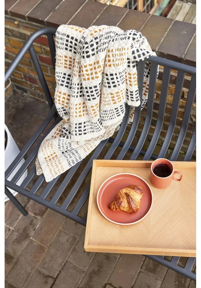 Tavă de servit de servire din lemn 35x45 cm Structure – Hübsch