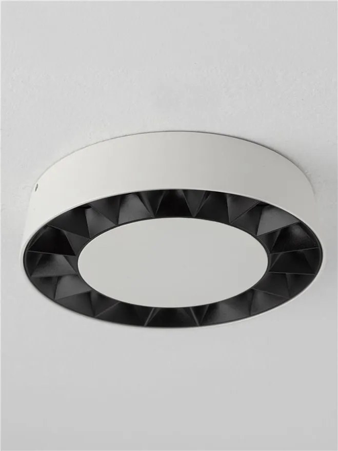 Plafoniera LED exterior moderna IP65 CONVEX alb D-17,6cm