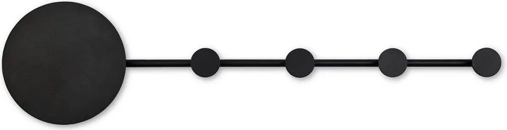 Aplica LED ambientala cu cuier HAN neagra 01001