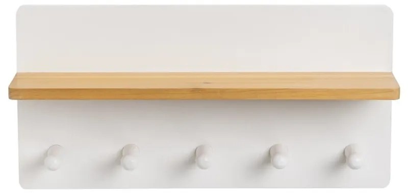 Cuier de perete alb cu raft – Casa Selección