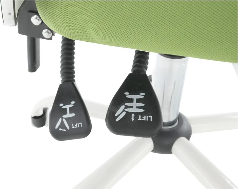 Scaun birou cu tetieră, verde/alb, BENNO UT-C568X NEW