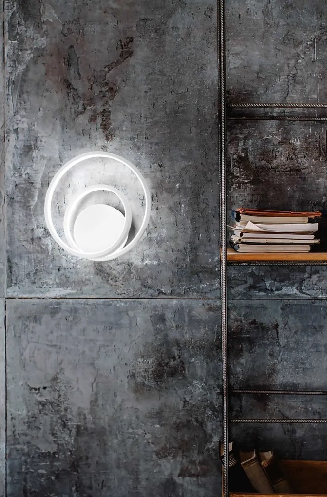 Aplica LED design modern circular OZ AP ON-OFF NERO