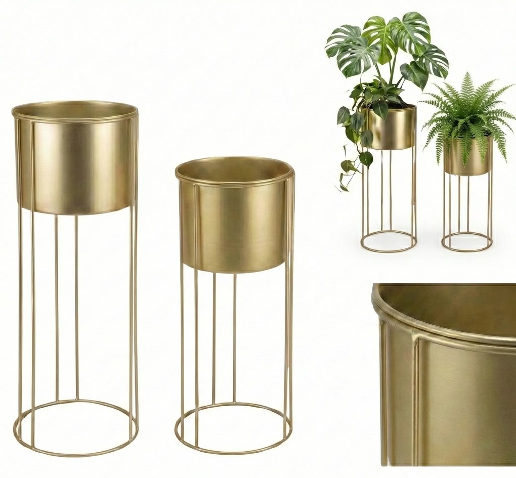 Suporturi de flori glamour OSMOS, 2 ghivece